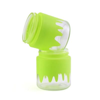 Cr Green Color Window New Technology Spray Lacquer Water Drop Type Inequable Unique Child Resistant Glass Flower Jar