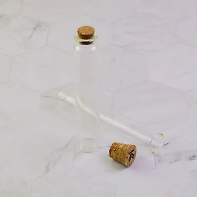 Borosilicate Wholesale High Quality Food Grade Round Flat Clear Glass 120MM Experiment Test Tubes With Cork Stopper Lid