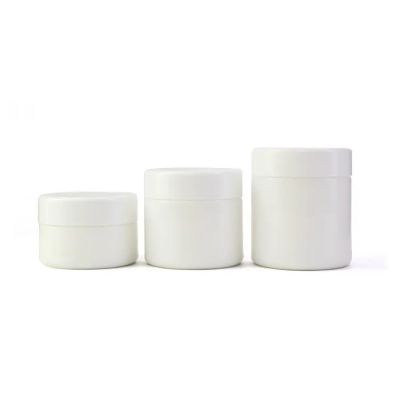 Giant Food Grade Pure White Material Glass Concentrate Containers White Candle Jar Hash Glass Jar With Child Proof Lid