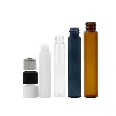 White Black Custom Logo Roll Jar Turn Press Seal Cr Glass Tubes 115mm 120 130mm Custom Logo Branded Stickers