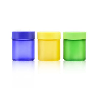 New arrival 1oz 2oz 3oz 4oz custom color child proof glass jar with CR cap/lid
