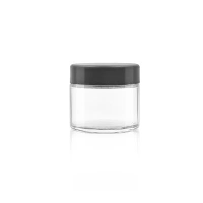 2 oz Custom Round flower jar wax packaging pharmacy jars 60 ML CR glass bottles with childproof lids