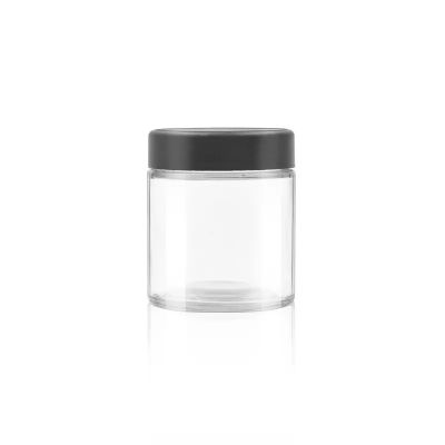 3 oz 90ML Custom Round flower jar wax packaging pharmacy jars CR glass bottles with childproof lids