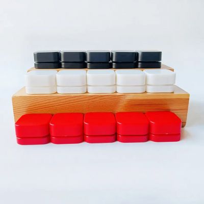 Food Grade 3ml 5ml 7ml 9ml Square Glass Jar For Extract Concentrate