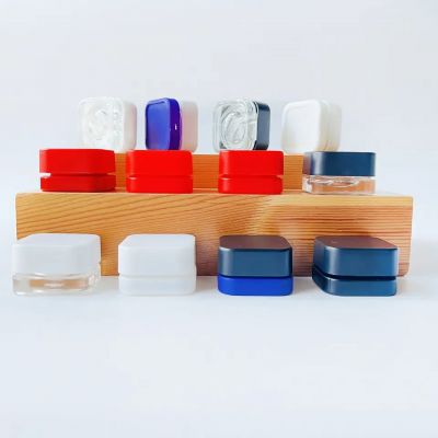 Wholesale 5ml 7ml Smell Proof Glass Jar Concentrate Containers With Child Resistant Caps