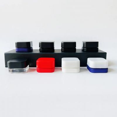 OEM ODM 3 5 7 gram custom colour concentrate packaging mini glass jars