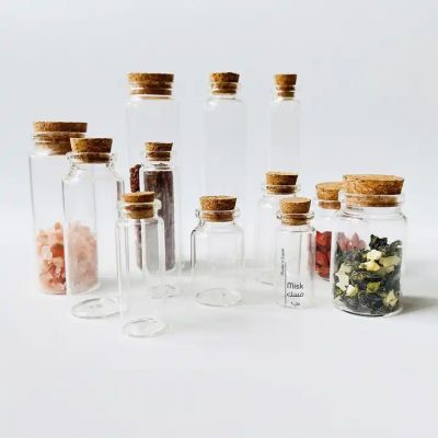 10ml 20ml 30ml 40ml 50ml 60ml small mini vial glass tube bottles with corks