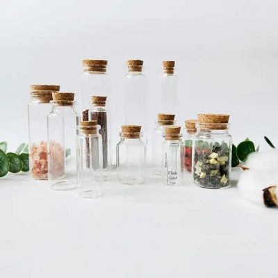 Wholesale eco-friendly flat bottom test tubes vials container with cork
