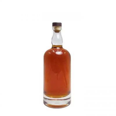 glass bottles manufacturers liquor bottle 500ml 750ml corked for whiskey vodka shaped bottle glass