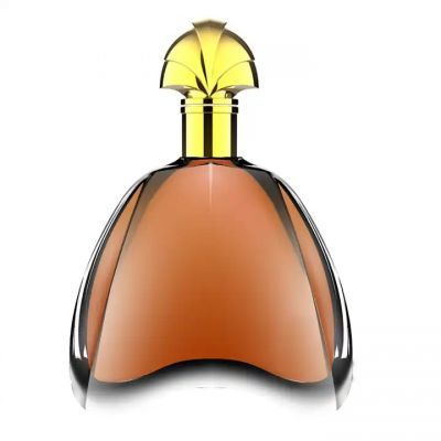 700ml glass bottles for liquor Whiskey with plastic heavy caps and collar
