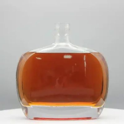 custom designolive oil brandy glass bottle with lid tequila rum use 750ml black paint wholesale glass liquor bottles