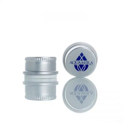 wholesale aluminum water cap with tamper eviden 28mm aluminum cap still and sparkling mineral water bottle caps
