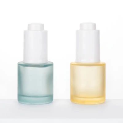 Sale 20ml 30ml Color Push Button Glass Dropper Bottles for Serum Perfume Essential Oil Beard Oils