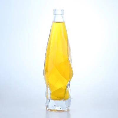 superior flint clear custom blow molded glass alcoholic beverage spirits bottles