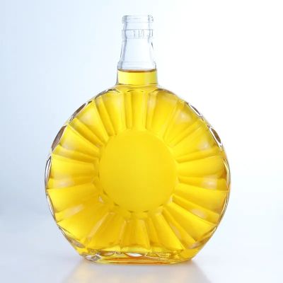 New design flower 500ml embossing fragrance oil for perfume branded glass spray perfume bottle