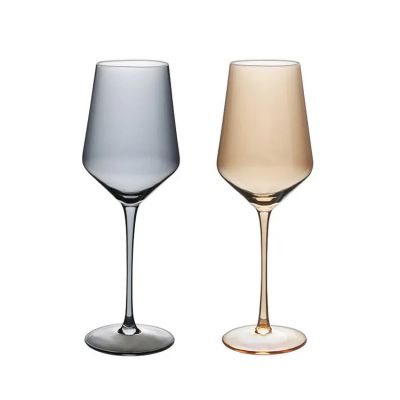 Wine Glasses Wholesale Popular Wine Glass Goblet Custom Red KOREAN Quantity White Customized Europe Colored Wine Glass Goblet