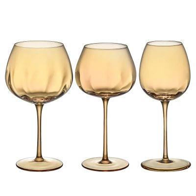 Vintage Wine Cup Stem Glasses Custom Size Luxury Space Casual Valentine Quantity Gift Minimalist Red Colored Wine Goblet set