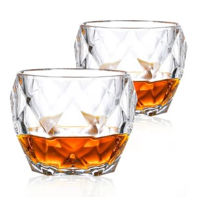 Classic Bar Nordic Whiskey Special Shape Glass Round Bottom Custom Creative Transparent 300Ml Whiskey Glass