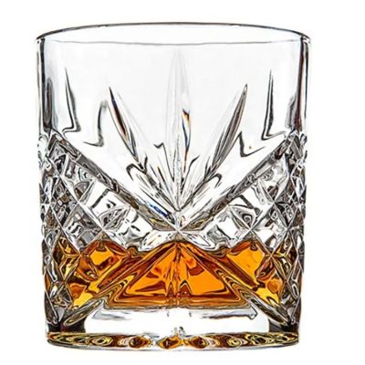 10 oz Crystal Whiskey Glasses Thick Bottom Bourbon Glasses Old Fashioned Rocks Glass Tumbler Home Bar Whiskey Gifts for Men