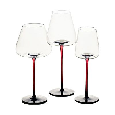 High quality Drinking Wine glassware set Hand-painting Wine Glass Goblet with Crystal Glass Material Drinkingware set
