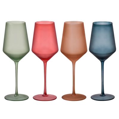 Factory Supplied Top Quality Custom Wine Glass Goblet Wedding Glass China Luxury Space Valentine Green Quantity WIne Glass