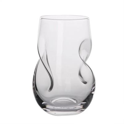Glassware Wine Glasses with Finger Indentations Thumb glasses