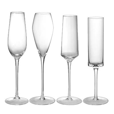 Stocked wedding glasses champagne flutes vintage red wine glass colored drinking glass sets