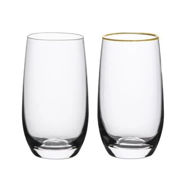 2023 new Elegant Wine Glasses stemless Goblet Beverage Cups Set Lead-free crystal glasses hand-blown Drinking Glass cups