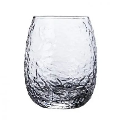 Factory price creative durable egg shaped lead-free glass cups whiskey glass wine glass