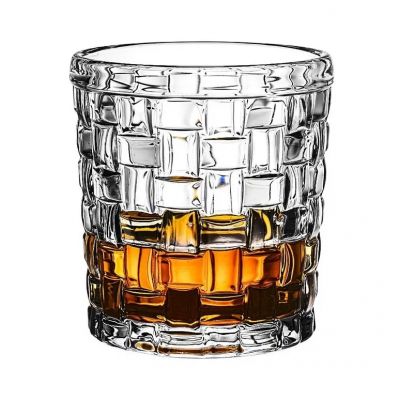 Hot sale lead-free glass crystal transparent wine whiskey glass cup vintage glass mug