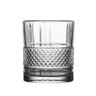 Luxury lead-free crystal 315ml rocks glass tumbler wine whiskey glasses cup