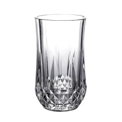 Creative 330ml diamond relief lead-free crystal pint glasses wine glass beer mug glass