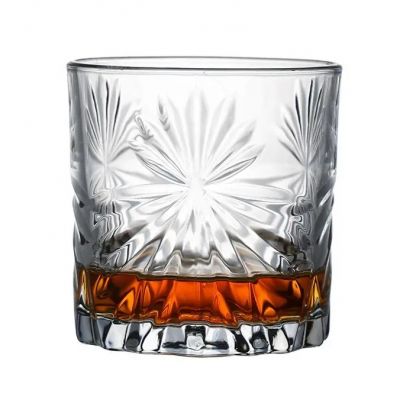 Delicate lead-free glass crystal bar home use Ice flower cup glass tumbler whiskey glass