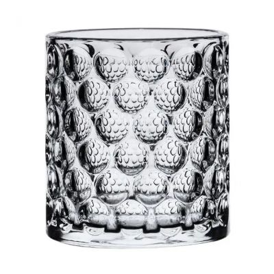 Creative bubble texture concave hole design elaborate lead-free glass mug whisky glass