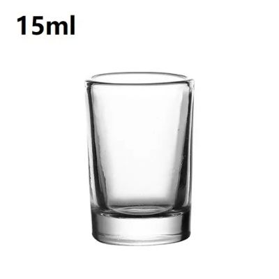 Hot selling 15ml various size lead-free whiskey wine drinking glass shot glass cup
