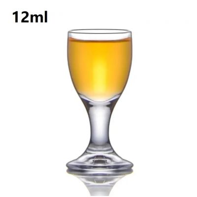 Logo customized lead-free crystal glass cup bar mini small 12ml whiskey glasses shot glass