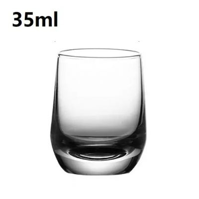 Creative elegant luxury round 35ml lead-free shot glass mug cup bar liquor glasses