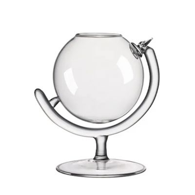 New unique design lead-free globe wine bar glass globe ball cocktail glass