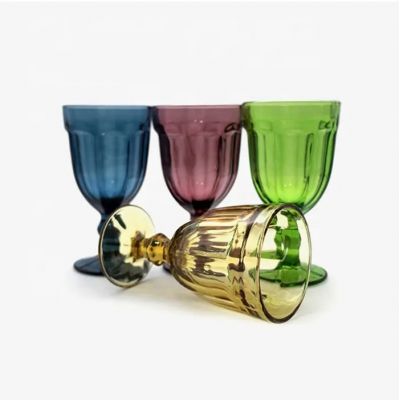 Wholesale Luxury Christmas Decoration Colour Wine Glass For Wedding