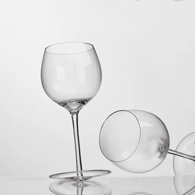 Custom Logo Funny Rocking Slanted Stem Novelty Wine Glass