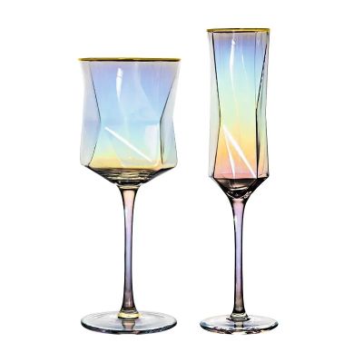 Ion Plating Rainbow Special Colored Champagne Wine Glass