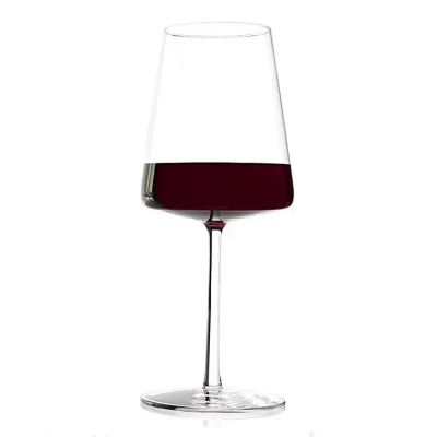 Hotsale 420ml 14oz Lead Free Cone Burgundy Wine Glass Custom Logo