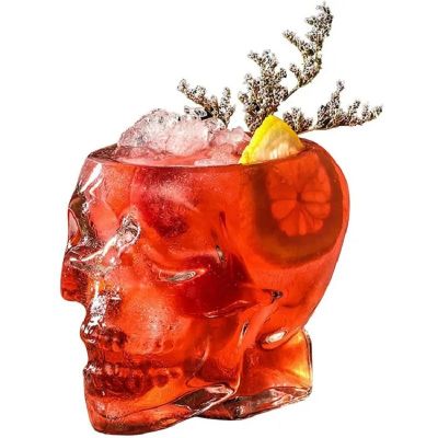 Vodka Spirits 80ml 150ml 350ml Halloween Decorations Funny Large Skull Cocktail Glass