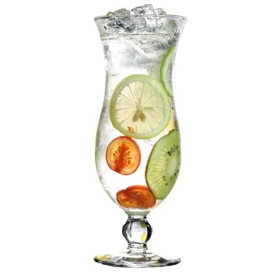 Wholesale Clear Juice Glass Ball Stem Hurricane Cocktail Glass