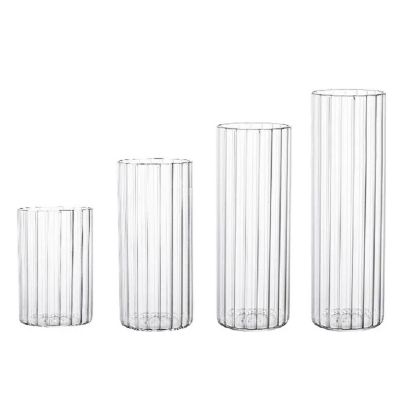 Thin High Tall Vertical Highball Glass Cocktail Glassware Set for Bar