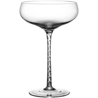 Modern Large Tall Martini Glasses Unique Twist Stem Crystal Margarita Glasses