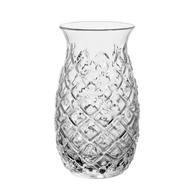 480ml 17oz Unique Pineapple Cocktail Juice Glass Decorative Glassware for Bar