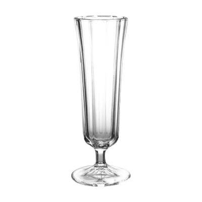 Restaurant Bar Coffee Milkshake Juice Cocktail Tall Slim Thin Drinking Glasses with Stem