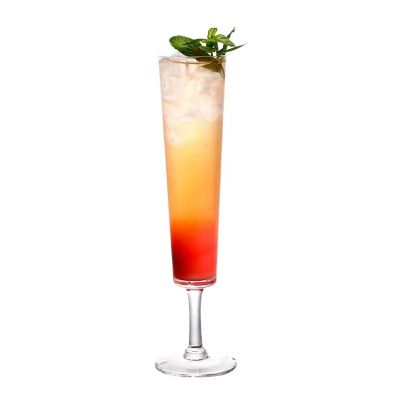 Wholesale Fancy Long Juice Glasses Clear Barware Short Stem Cocktail Glass