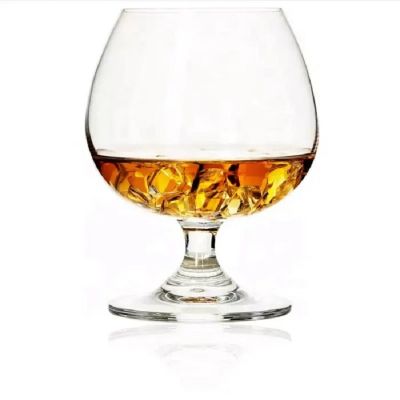 Wholesale Handcrafted Lead Free Brandy Glass Vintage Short Stem Small Crystal Glass Brandy Snifter